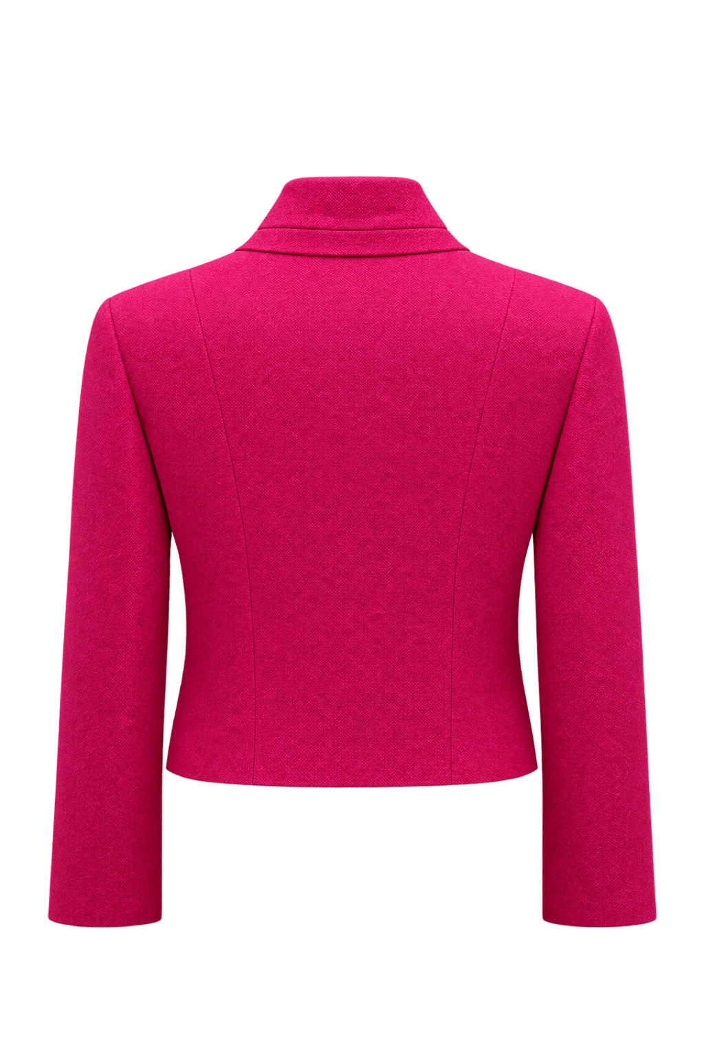 1990s Hot Pink Textured Blazer - Back View
