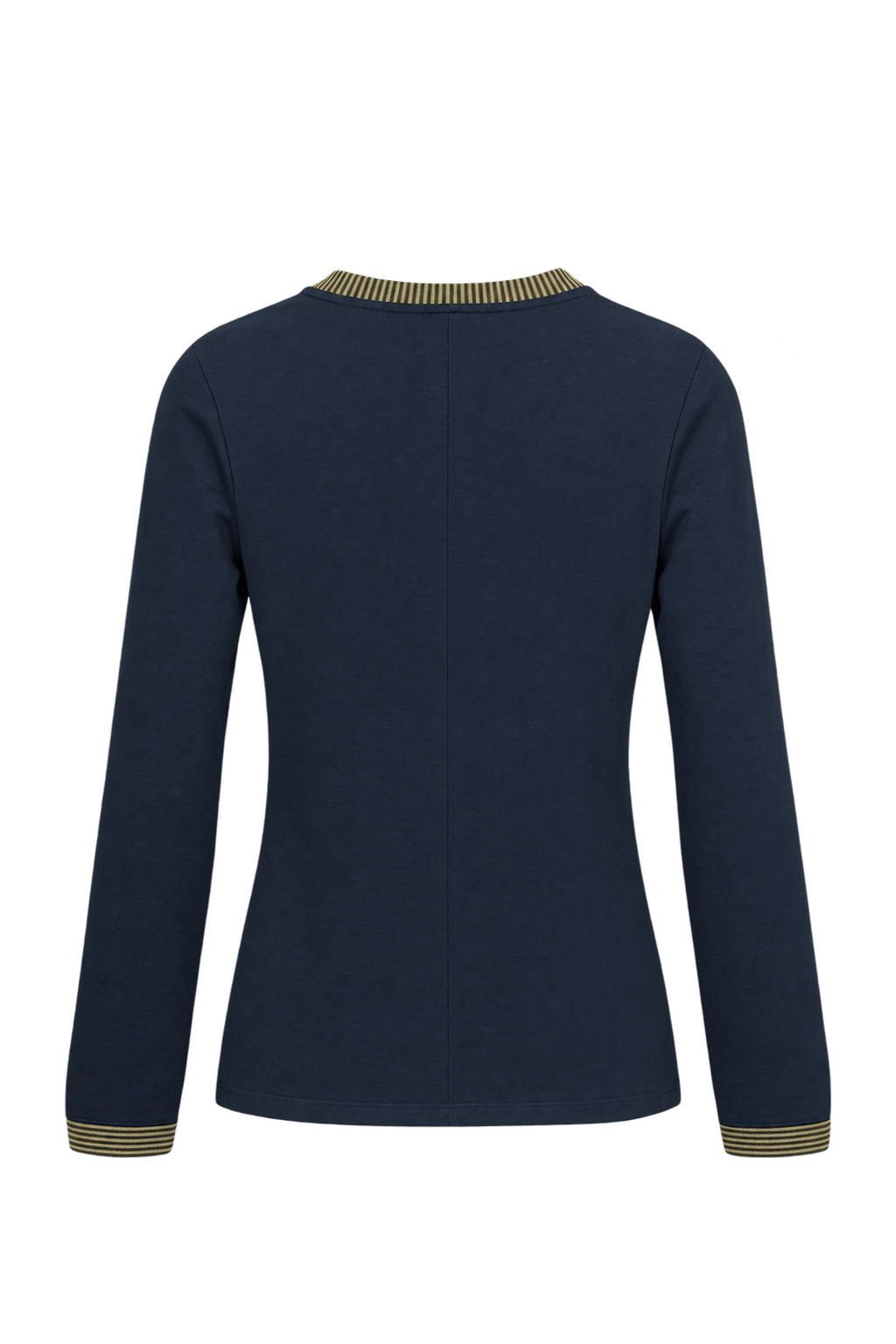 1980s Near-Black Navy Knit Cardigan - Back View