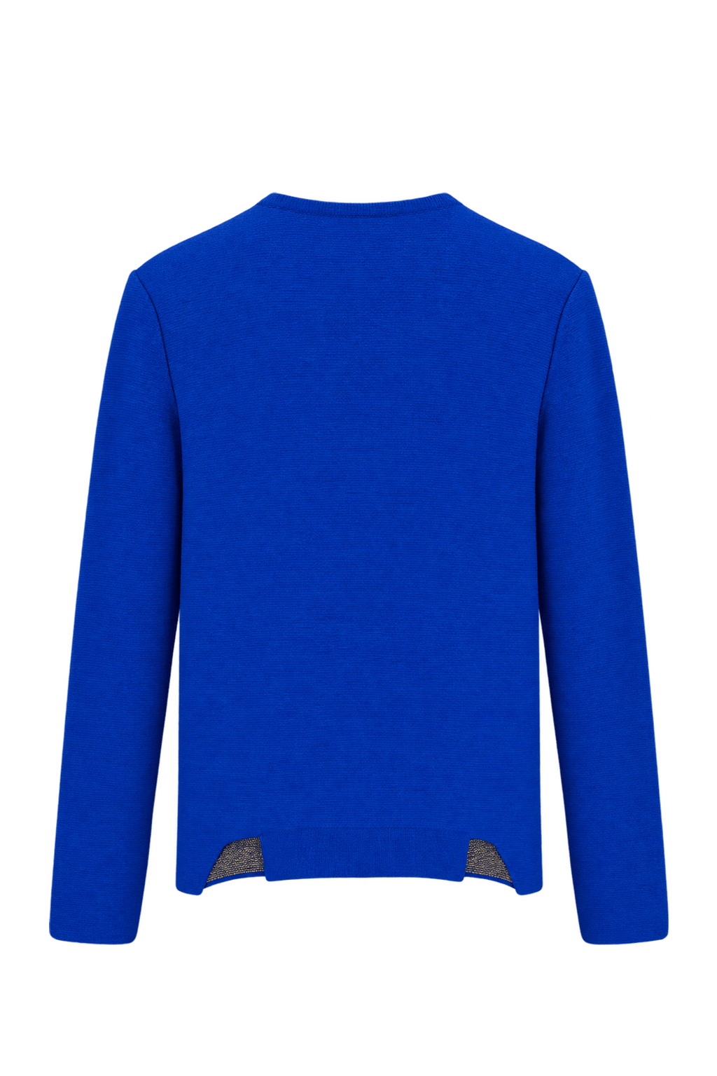 1980s Royal Blue Knit Cardigan - Back View