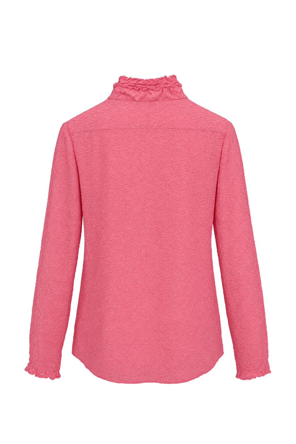 1990s Coral Pink Lightweight Blouse - Back View