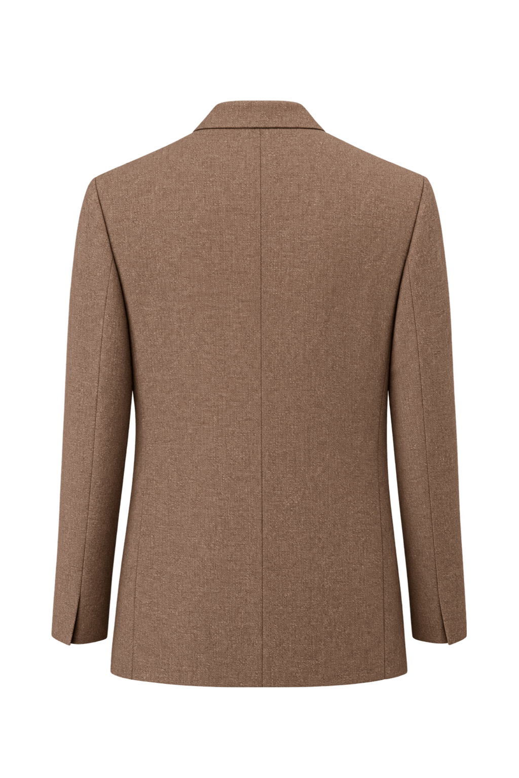1980s Camel Tan Woven Blazer - Back View