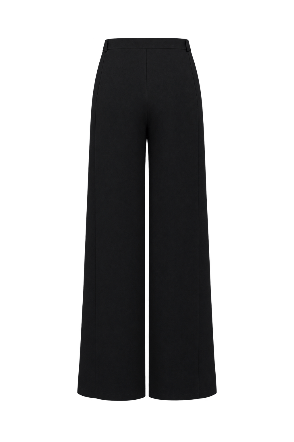 1990s Black Woven Trousers - Back View