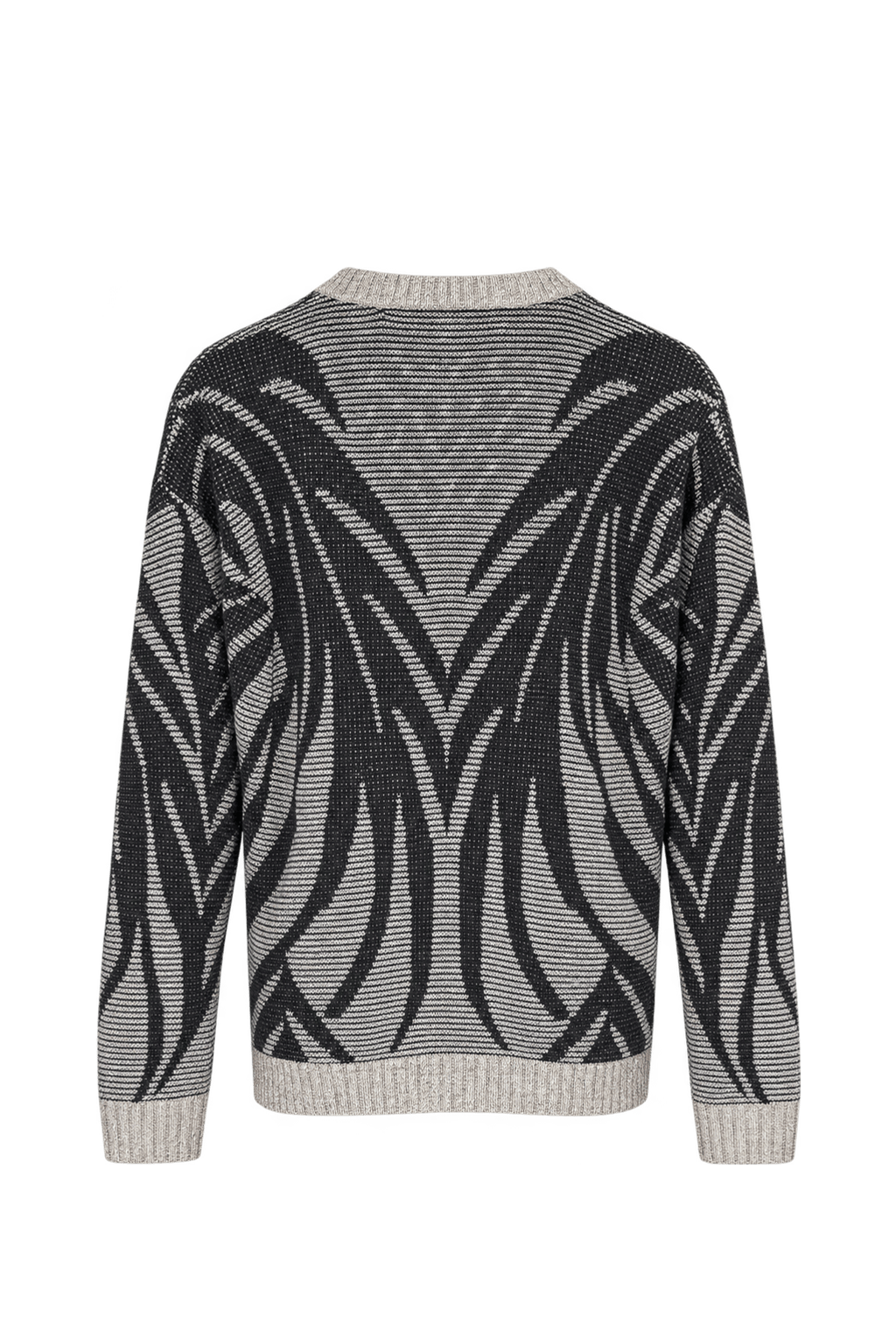 1980s Cream Knit Sweater - Back View