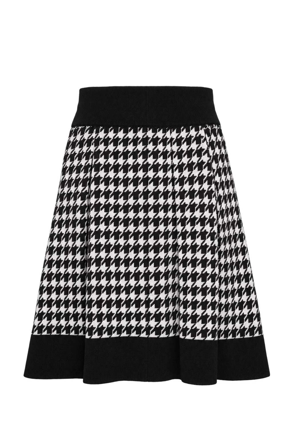 1980s Black Knit Skirt - Back View