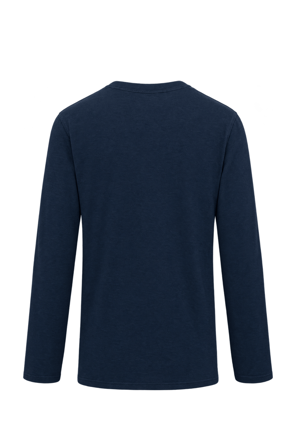 1990s Dark Navy Blue Cotton T-Shirt - Back View