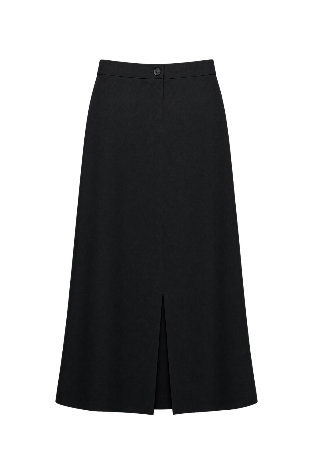 1990s Black Woven Skirt - Back View