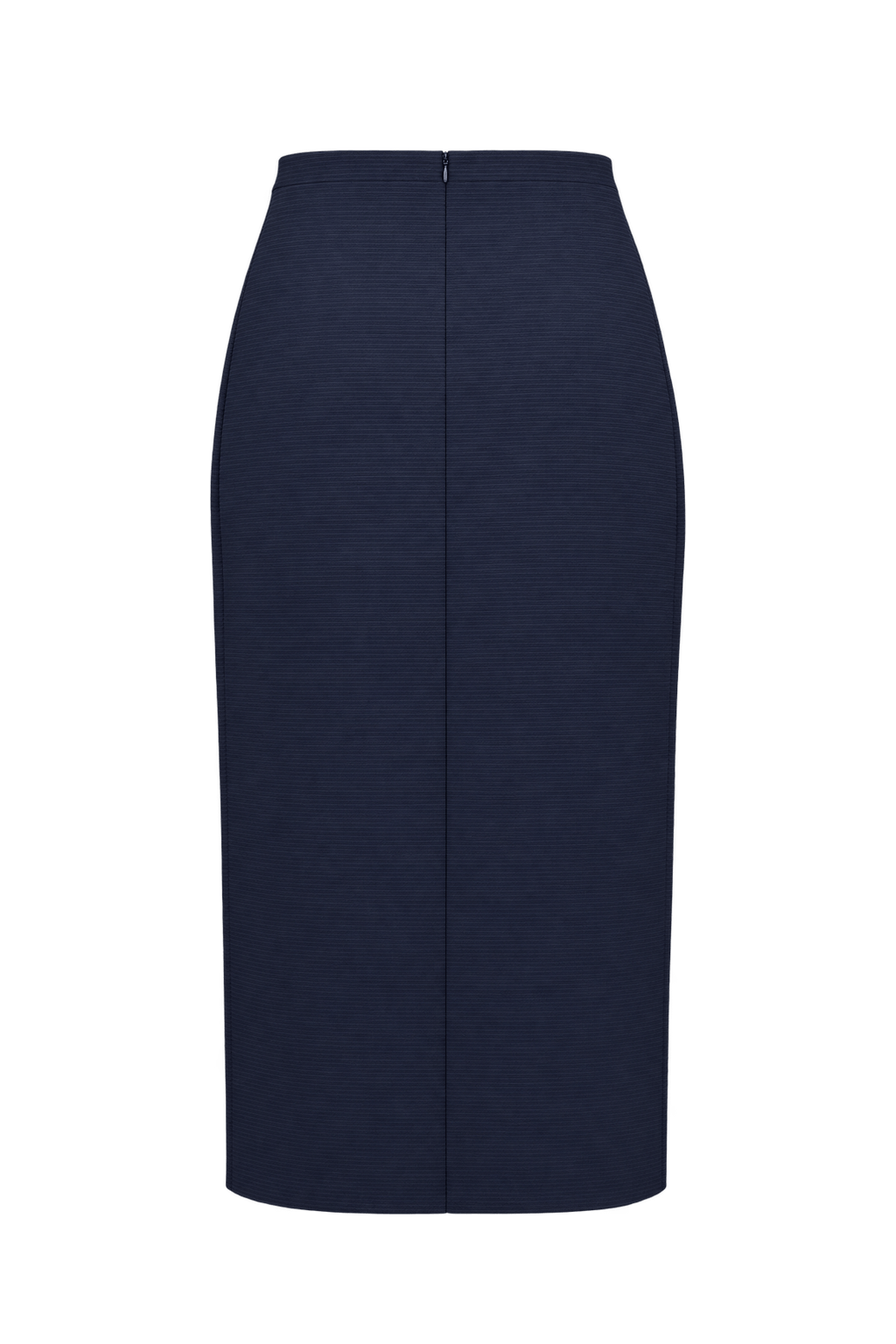 1990s Near-Black Navy Woven Skirt - Back View