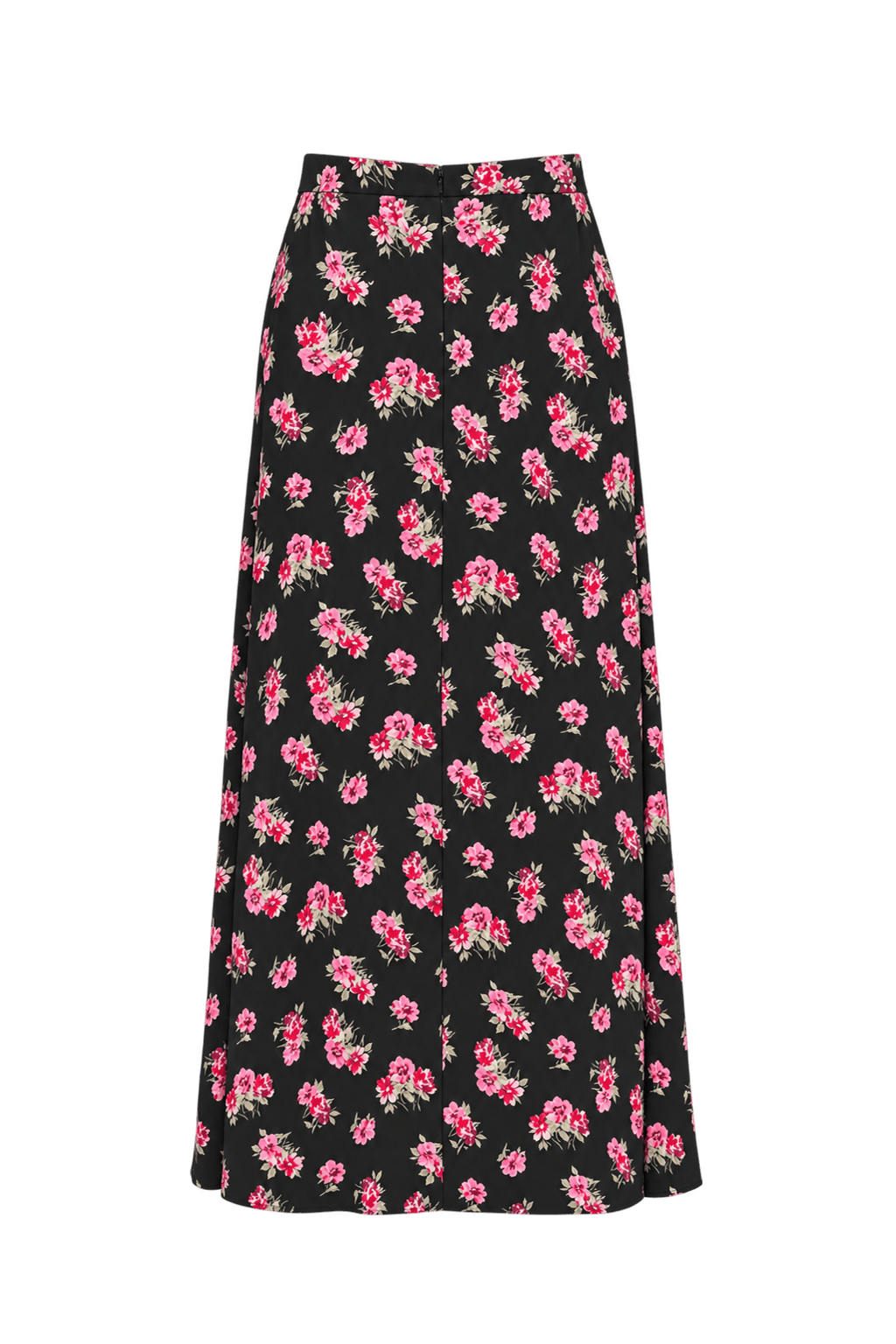 1980s Black Lightweight Skirt - Back View