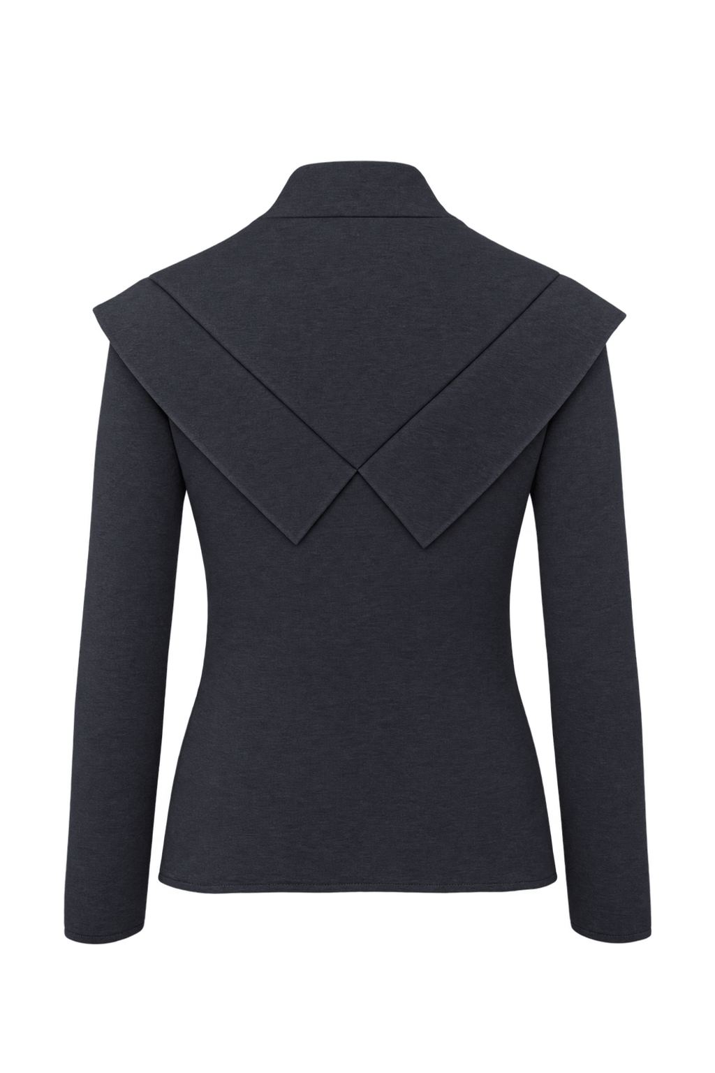 1990s Black Unverified Knit Shirt - Back View