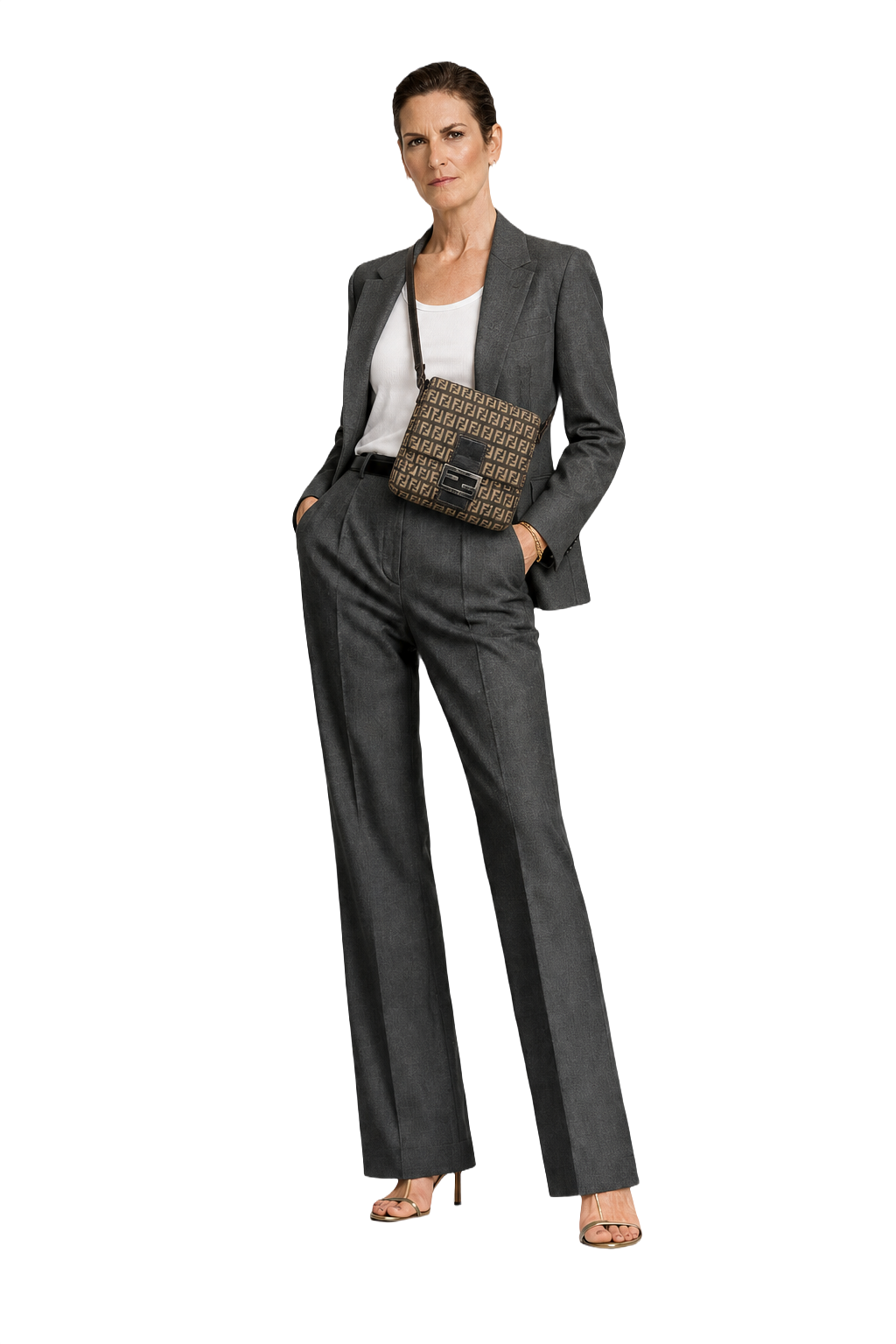 1980s Brown Canvas Bag - Model