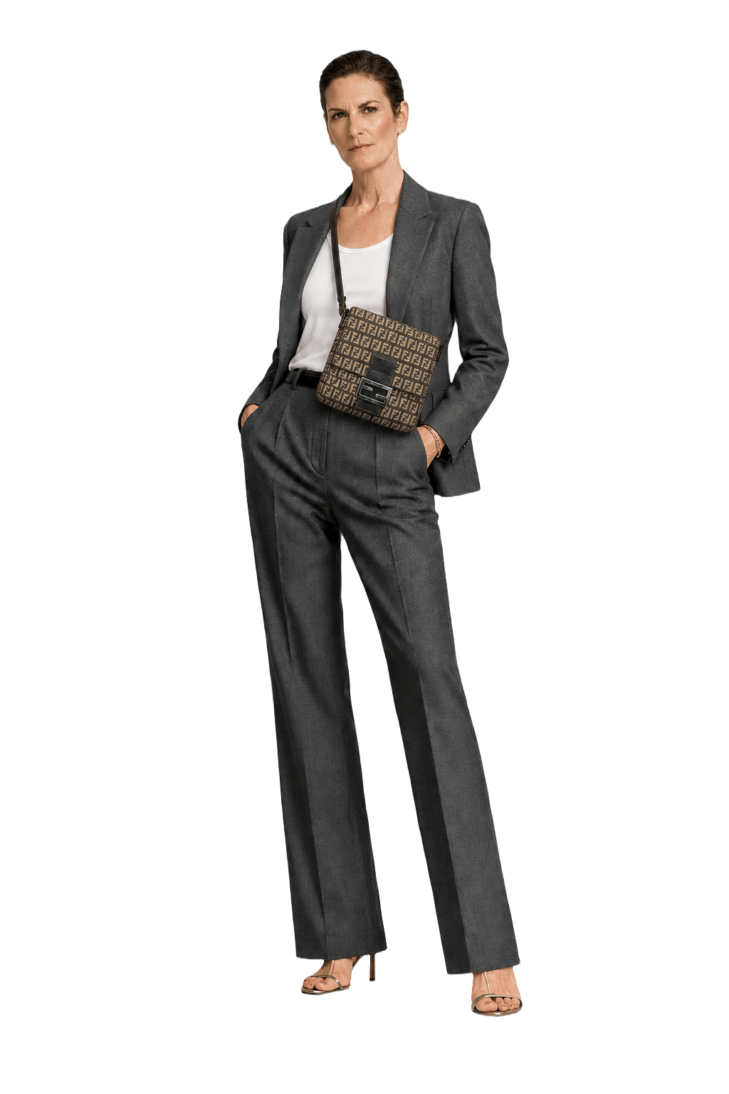 1980s Brown Canvas Bag - Model