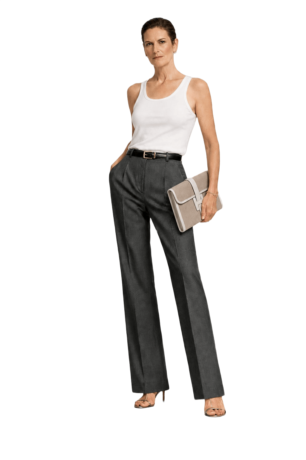 1990s Beige Canvas Bag - Model
