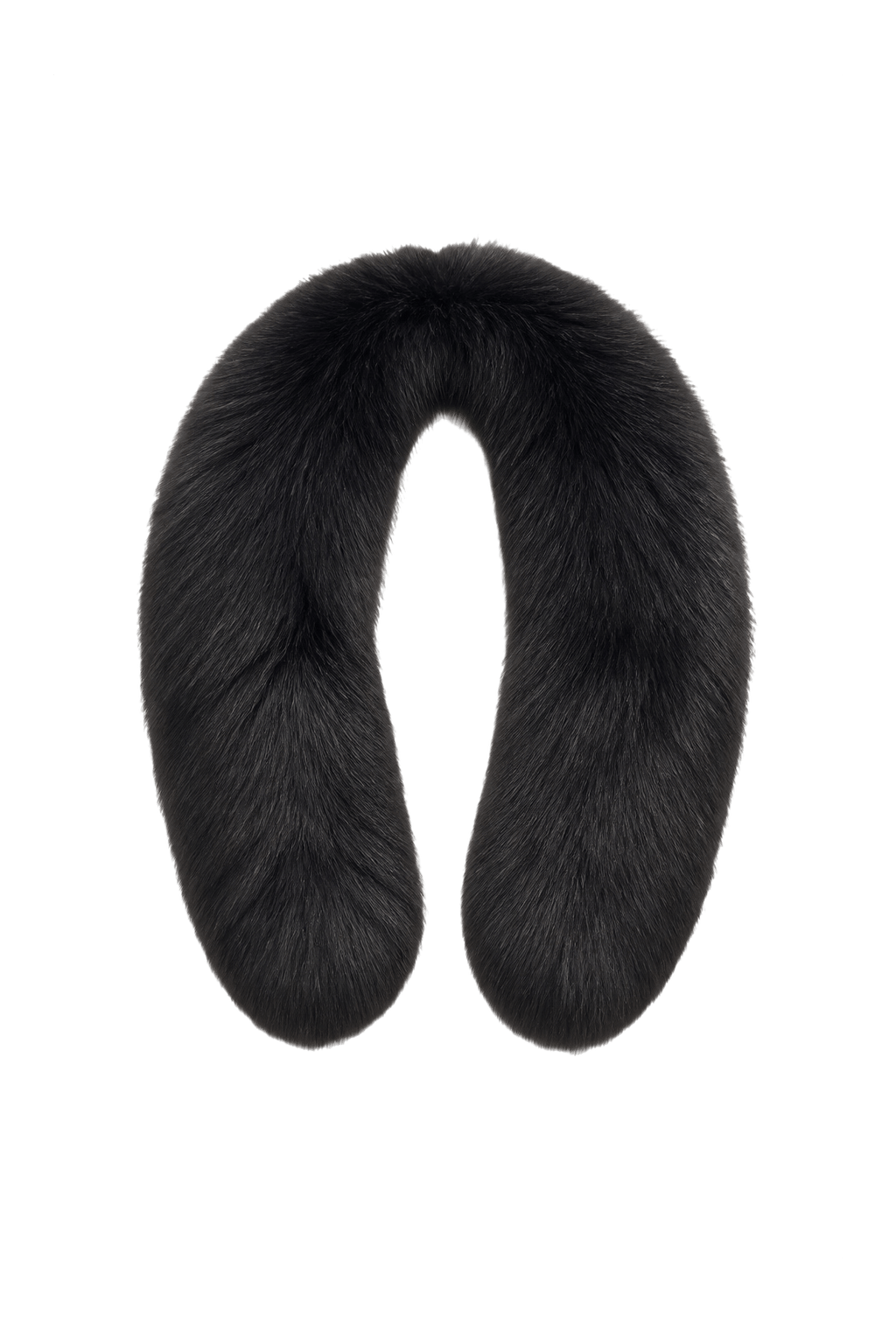 1980s Grey Faux Fur Fur Scarf - Model