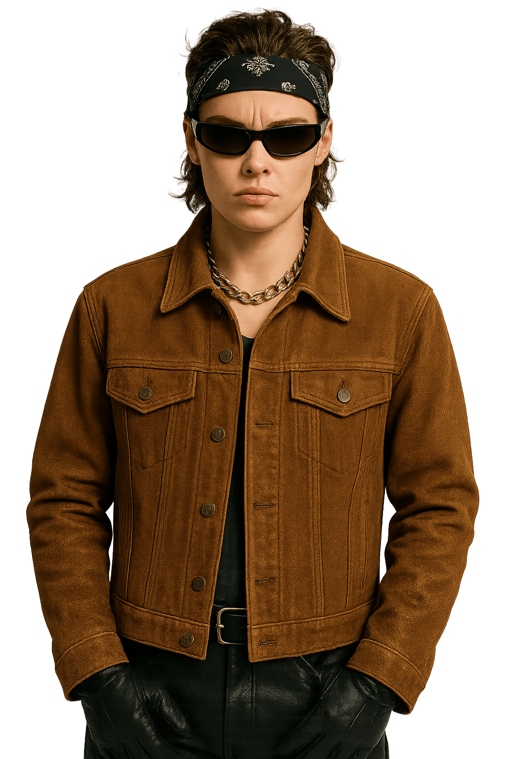 Vintage 90s Genuine Deerskin - AI Generated