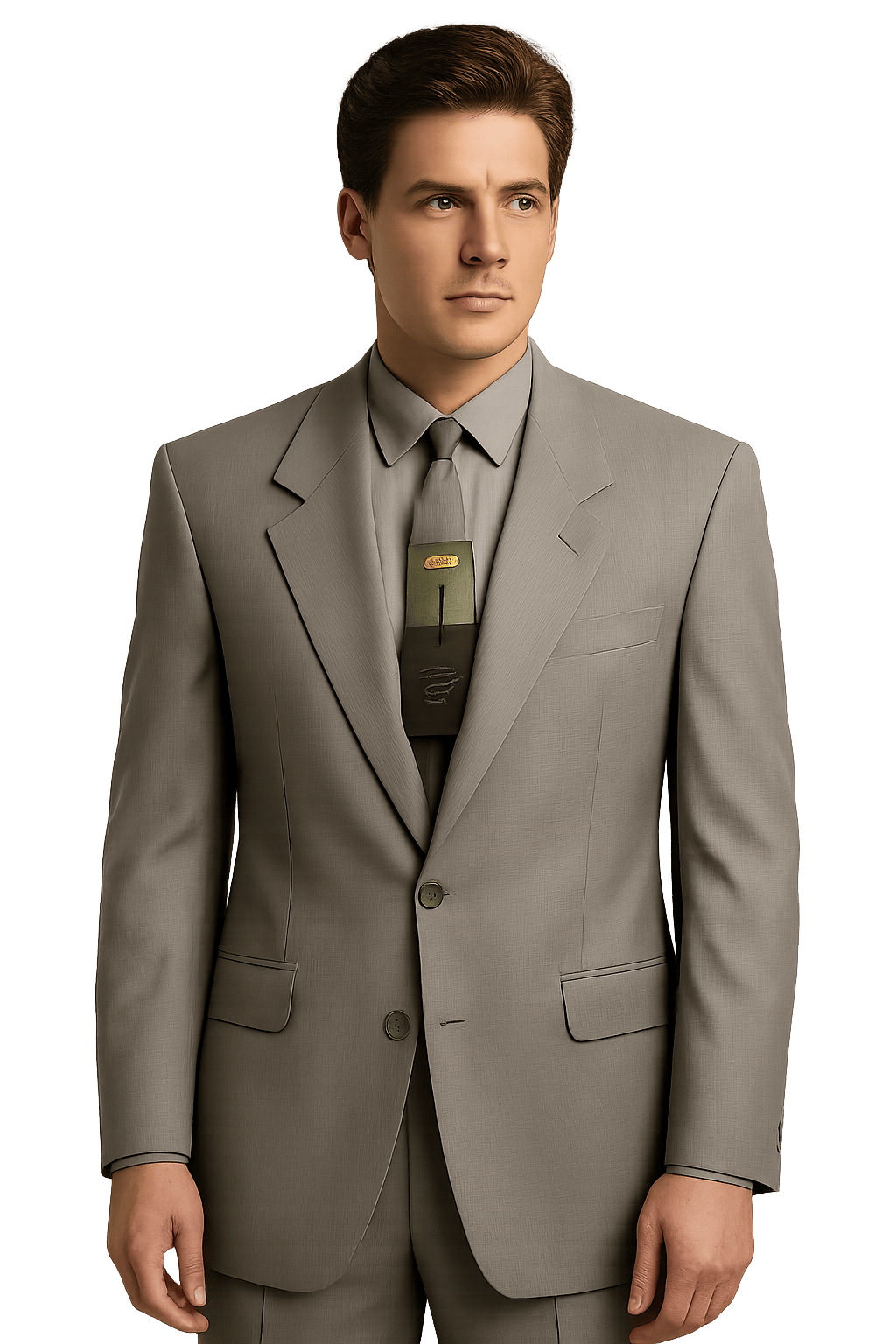 80s YSL Striped Suit Jacket - - AI Generated