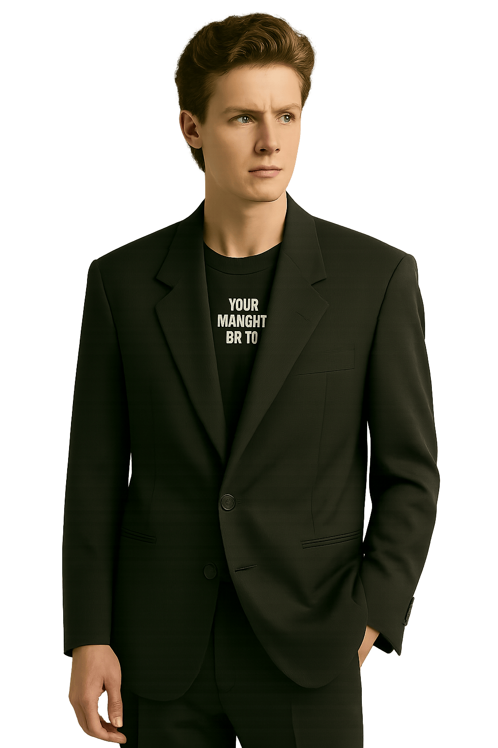 80s Classic Blazer - Black - AI Generated