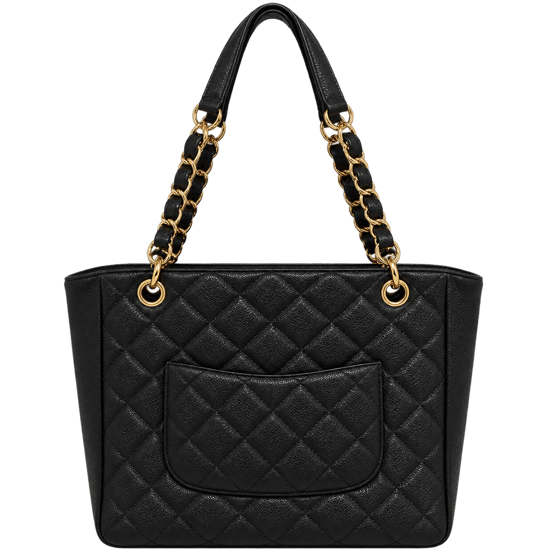 Chanel Caviar Skin Chain Tote Bag