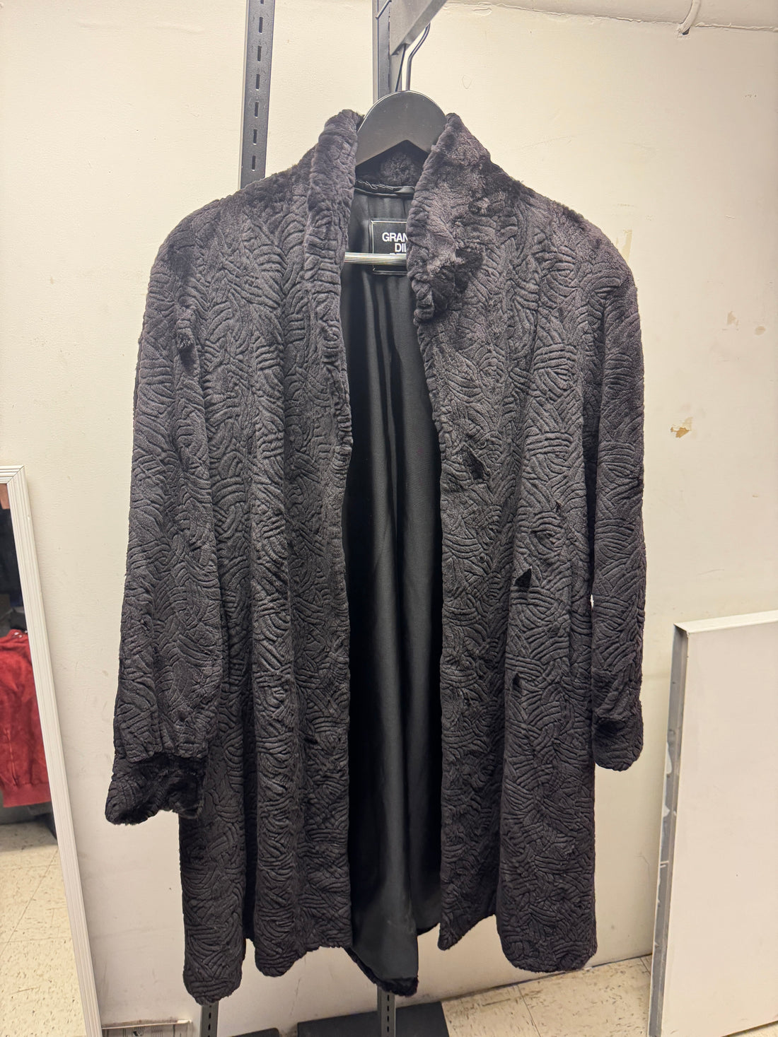 80s Shredded Mink Brown Coat