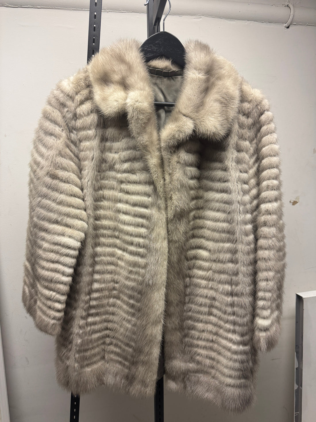 80s Grey Mink Coat