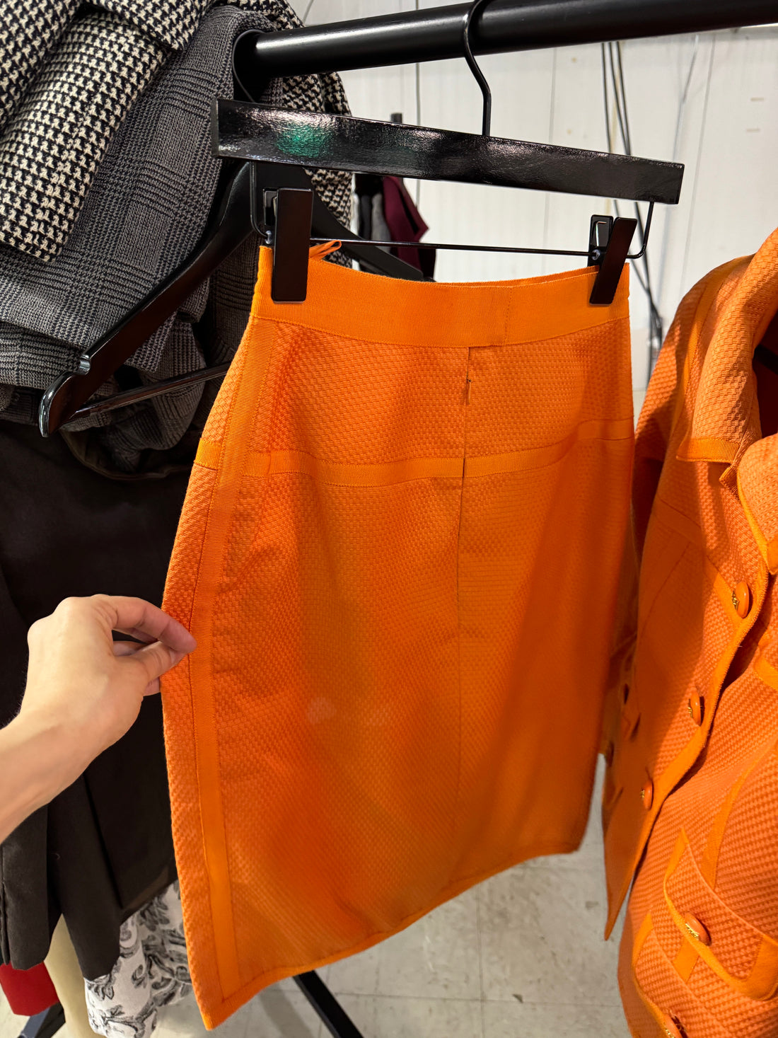 Chanel Orange Skirt
