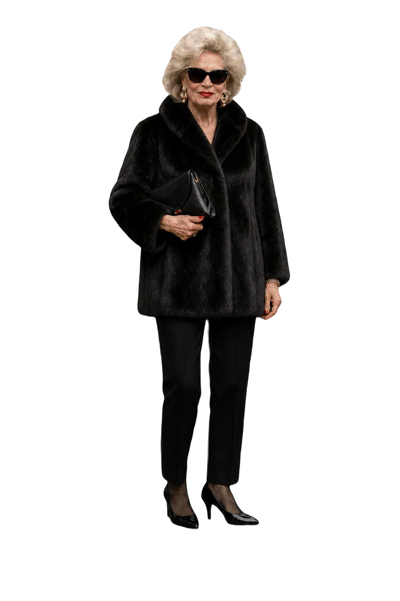 80s Mid Mink Coat
