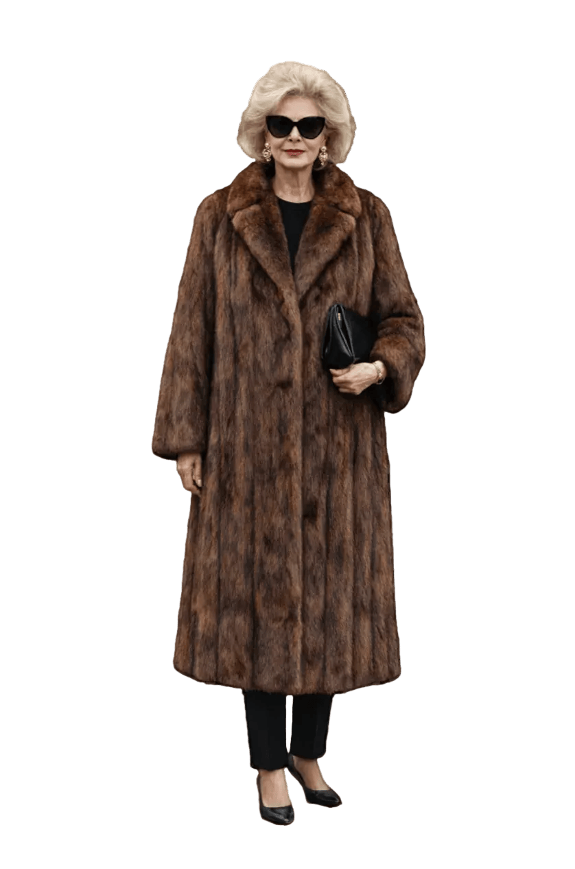 80s Long Mink Coat