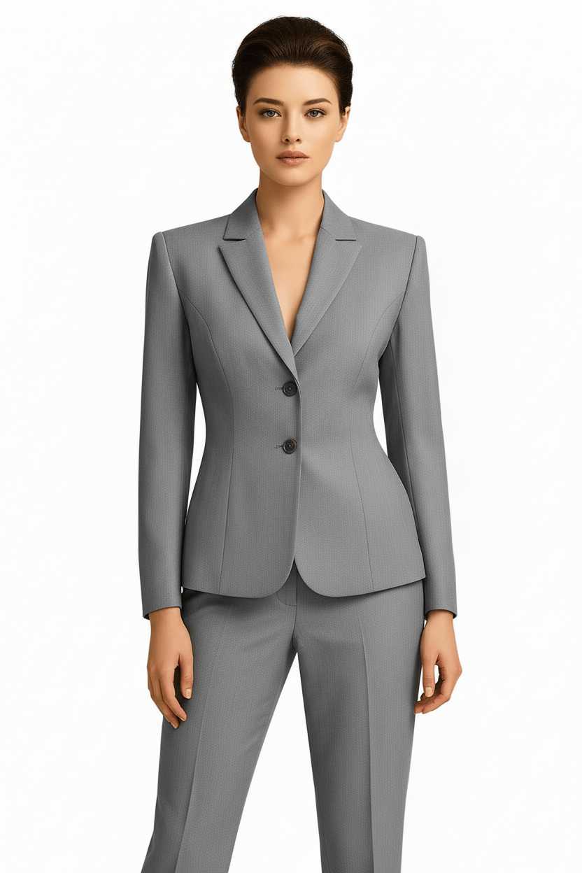 80s Unisex Herringbone Suit - - AI Generated