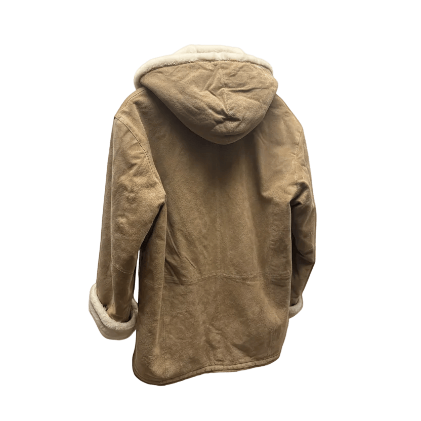 70s Hooded Washable Suede Jacket
