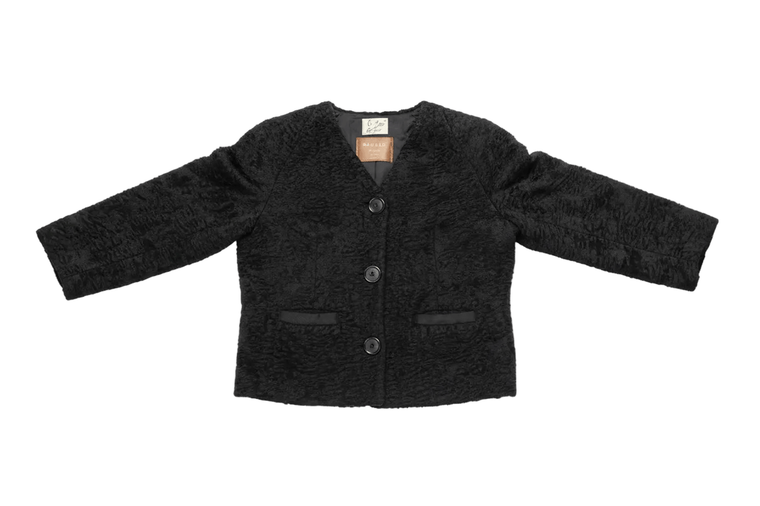 60s Trimmed Faux Fur Jacket