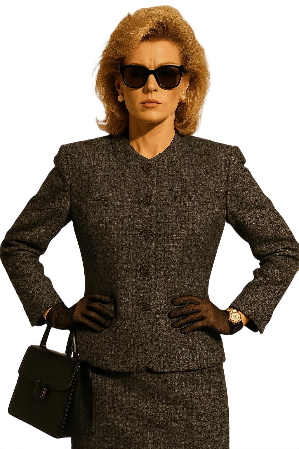 80s Women's Charcoal Gray - Model