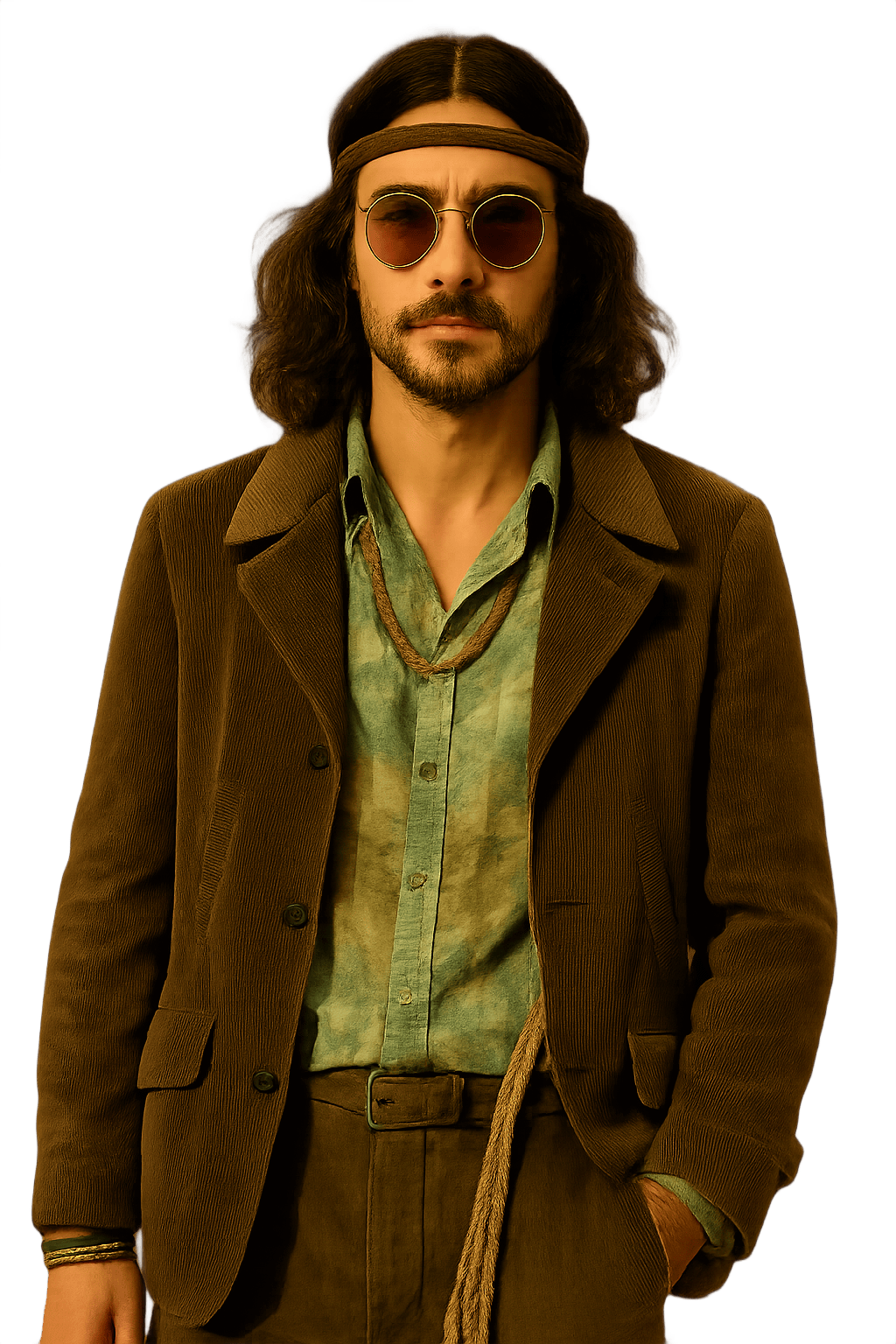 70s Dark Brown Corduroy - Model