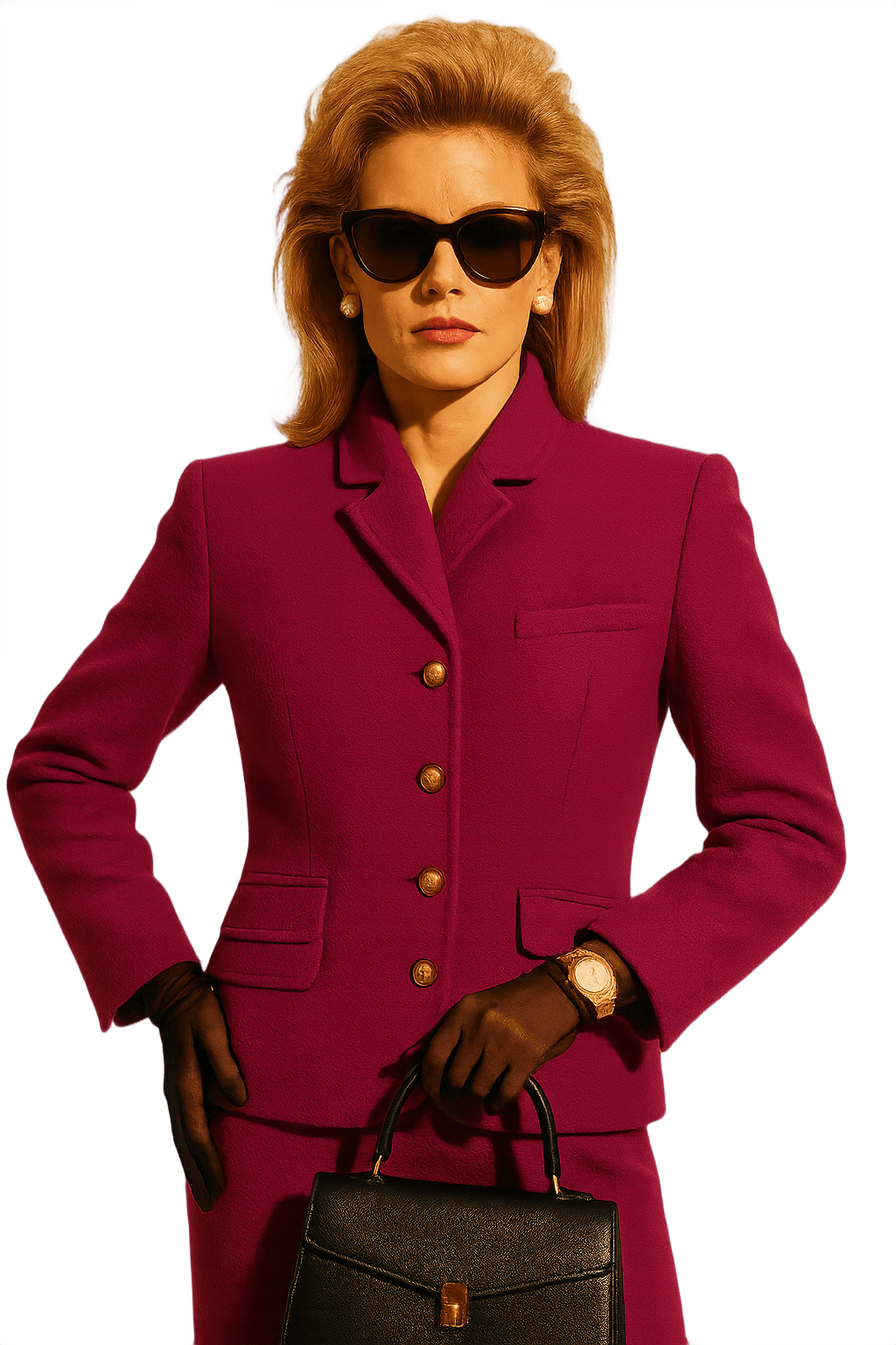 80s Fitted Women's Blazer - - Model