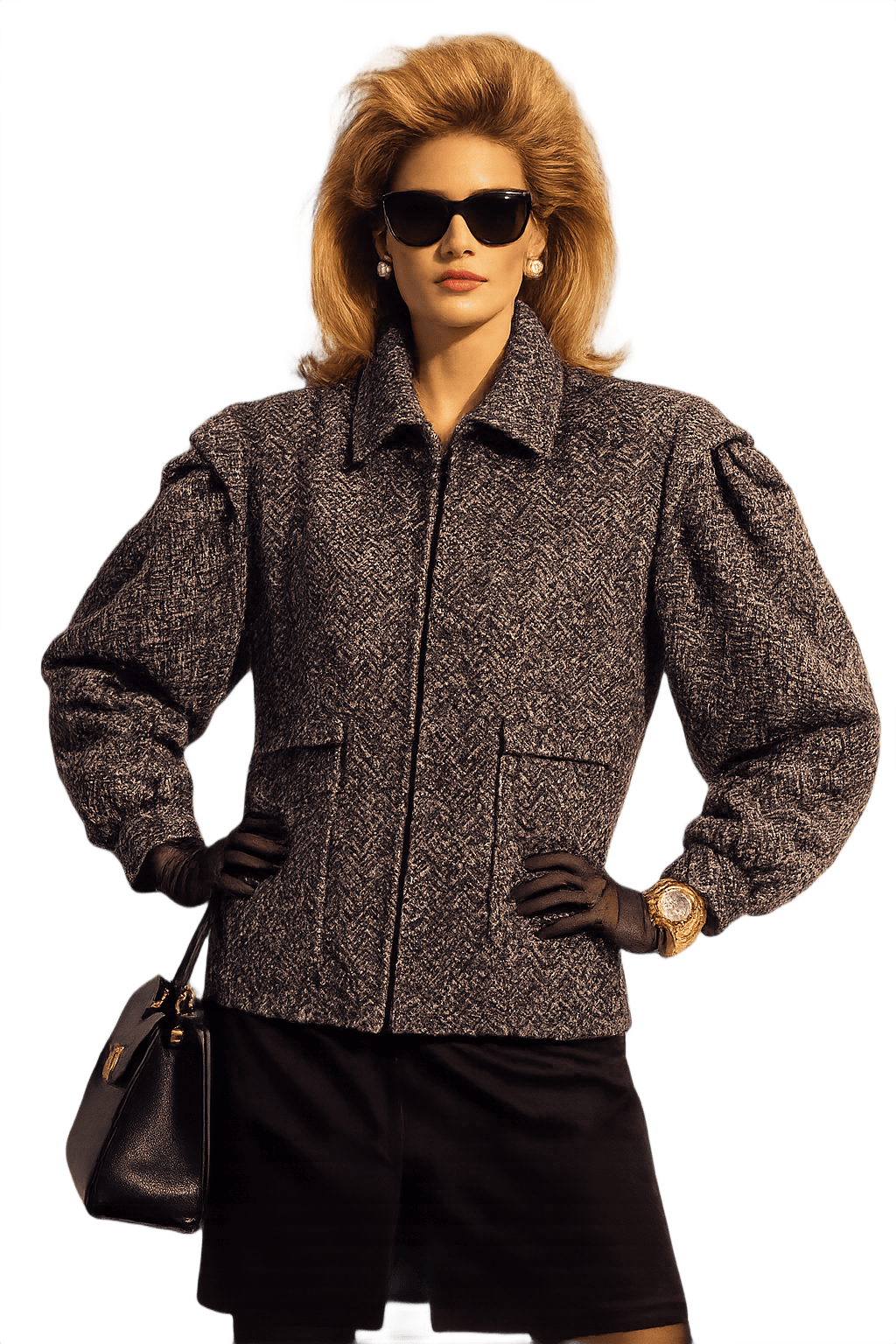 80s Puff Sleeve Jacket | DASH - Model
