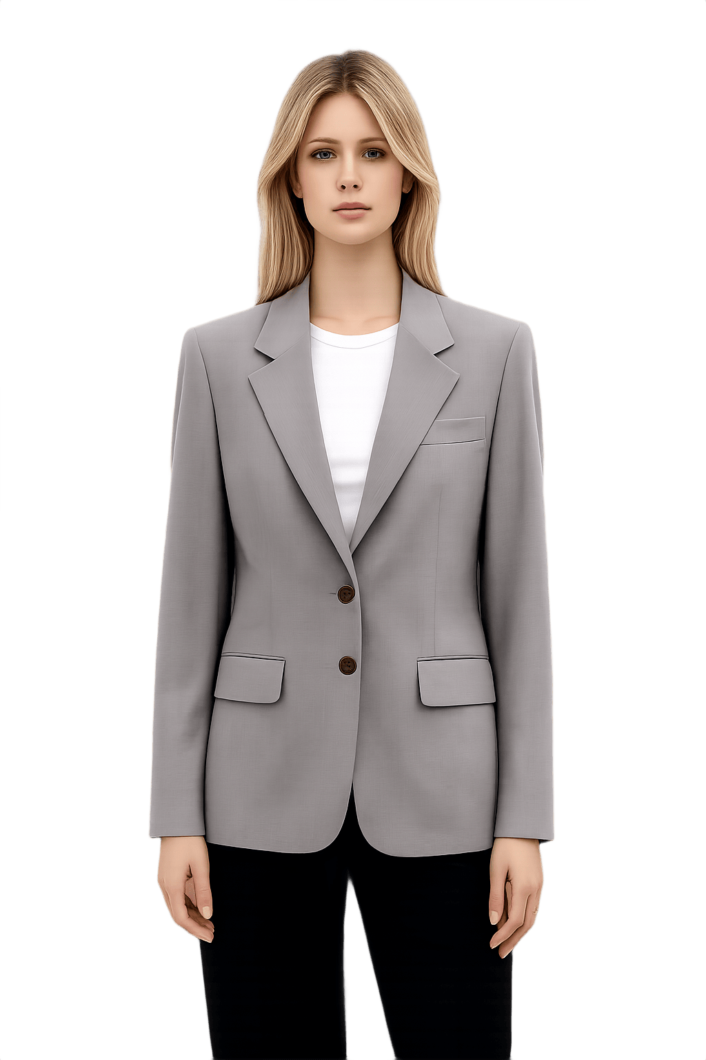90s DKNY Women’s Fitted Blazer - Supermodel Chic - Model