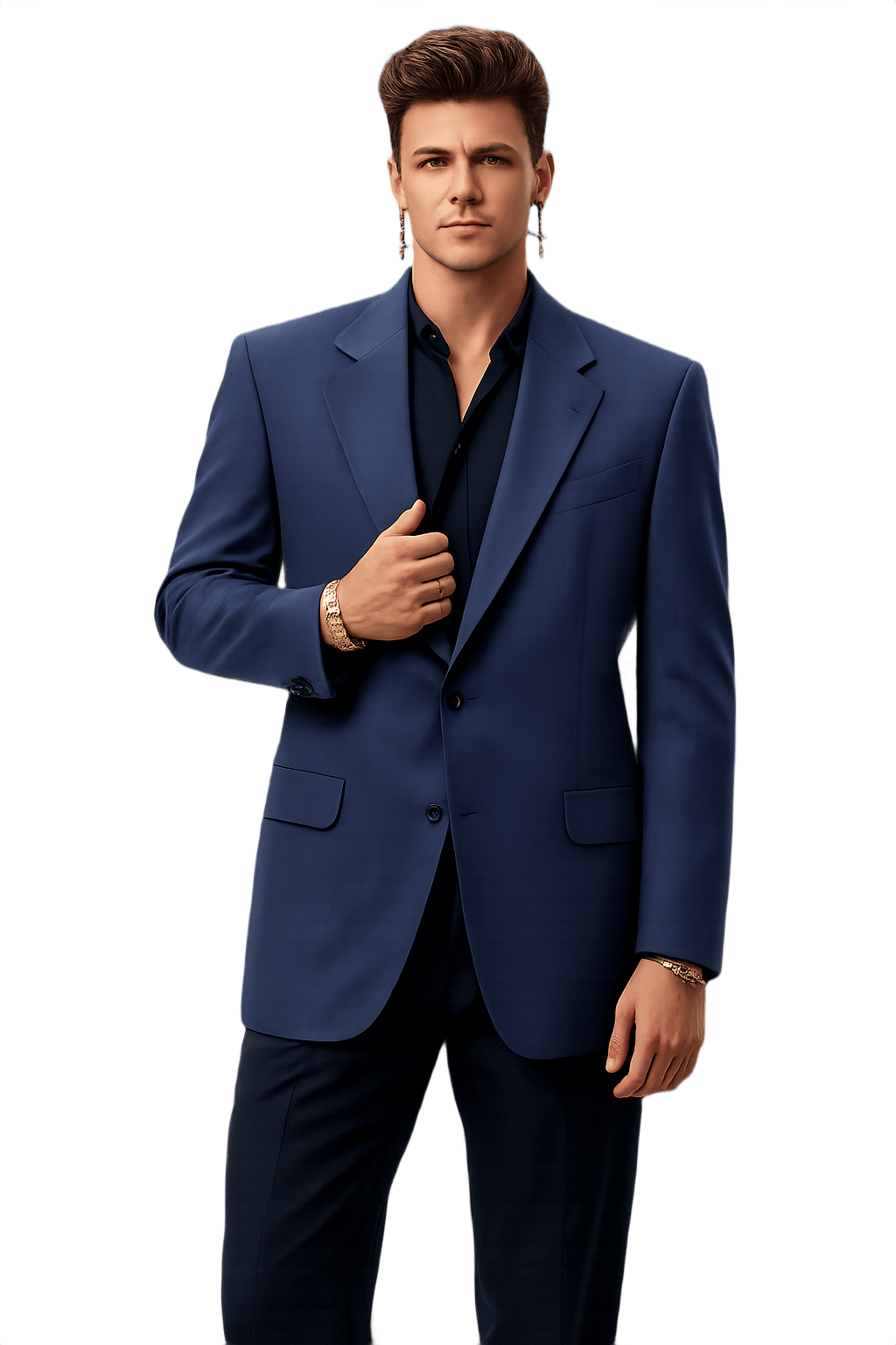 80s Ermenegildo Zegna Men's Blazer - Structured - Model