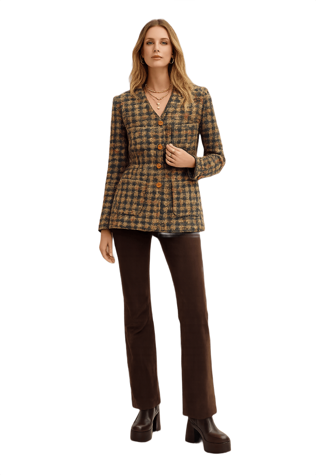 70s Woven Blazer - Jet Set Collection - Model
