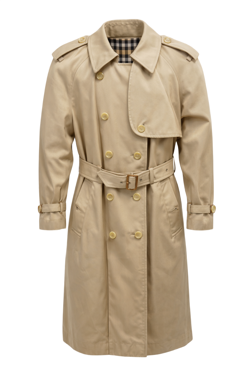 80s Burberrys Trench Coat - Front View