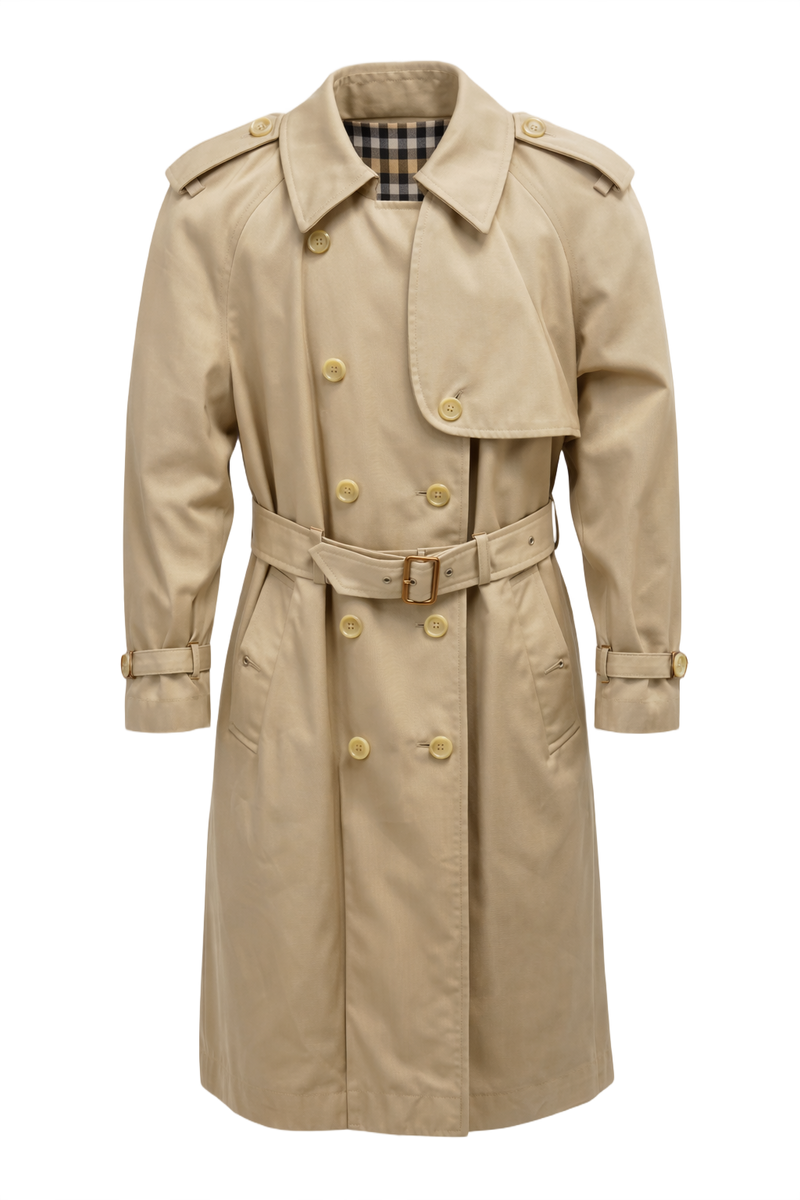 80s Burberrys Trench Coat - Front View