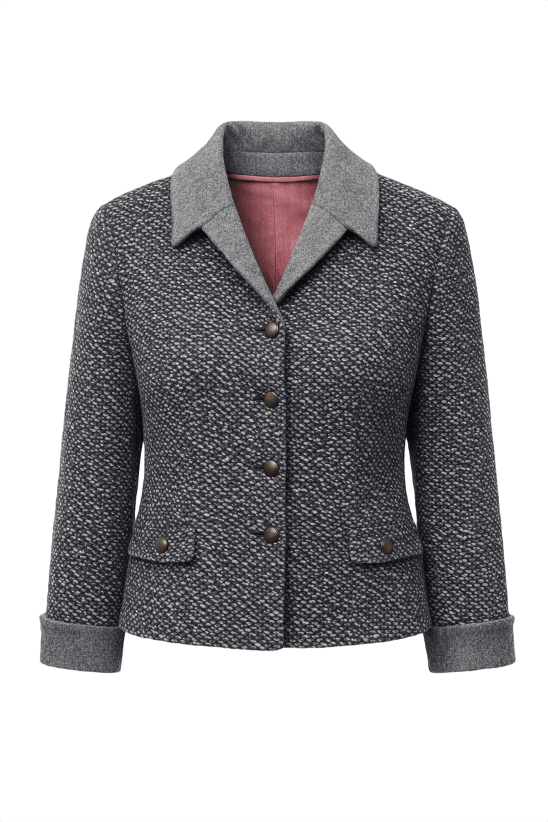 Unknown Grey Wool Jacket - Front View