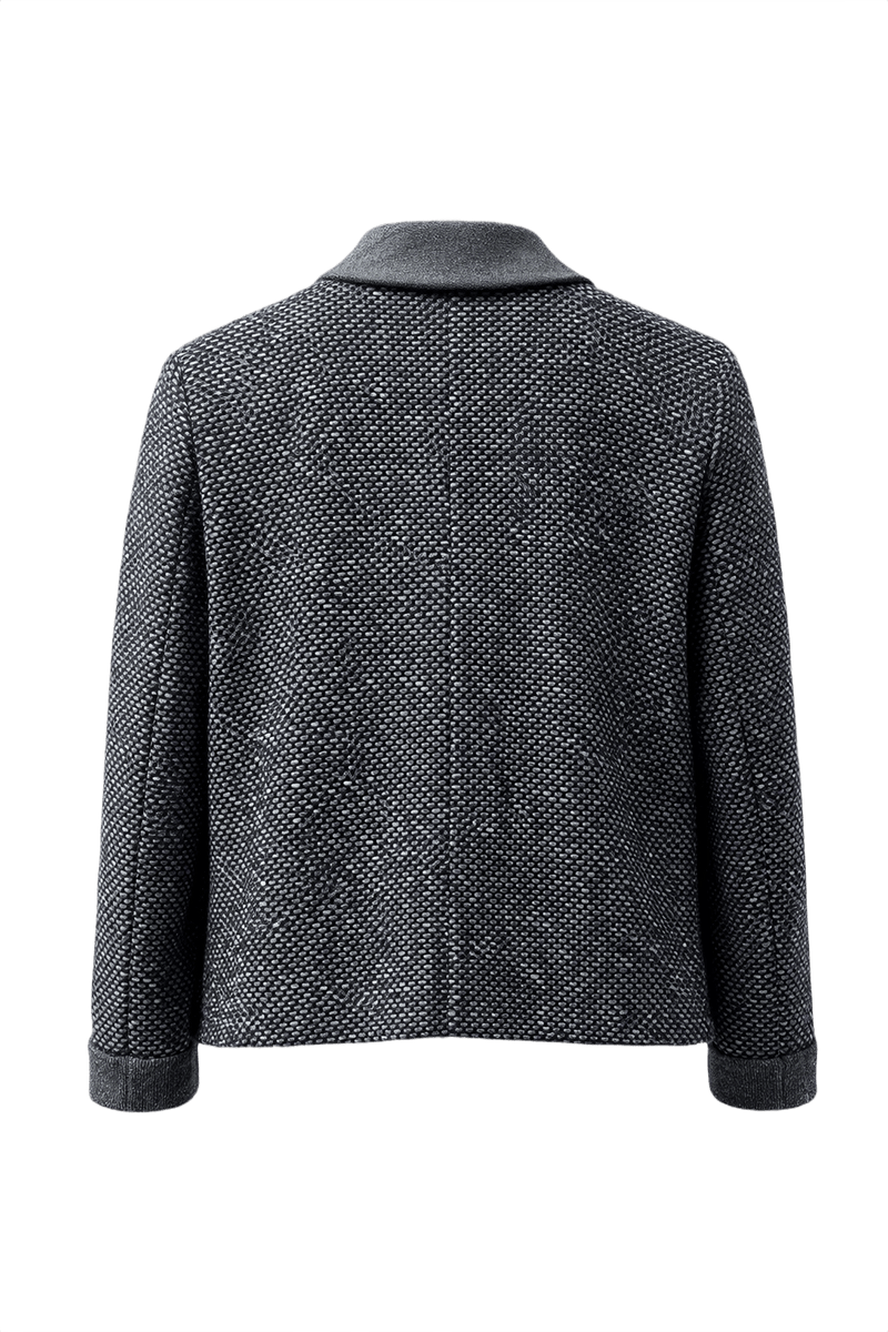 Unknown Grey Wool Jacket - Back View