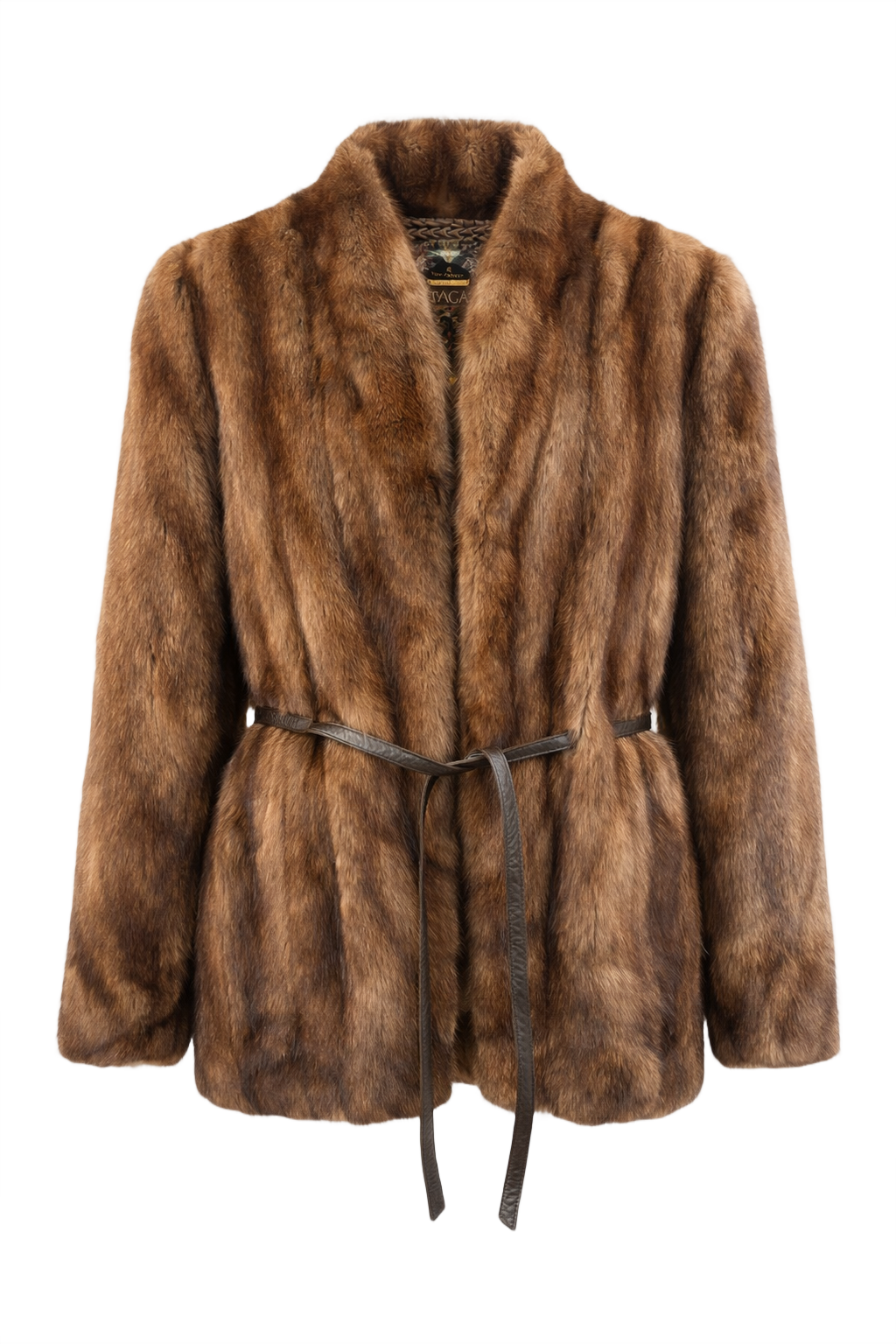 1980s Rich Brown Mink Fur Coat - Front View