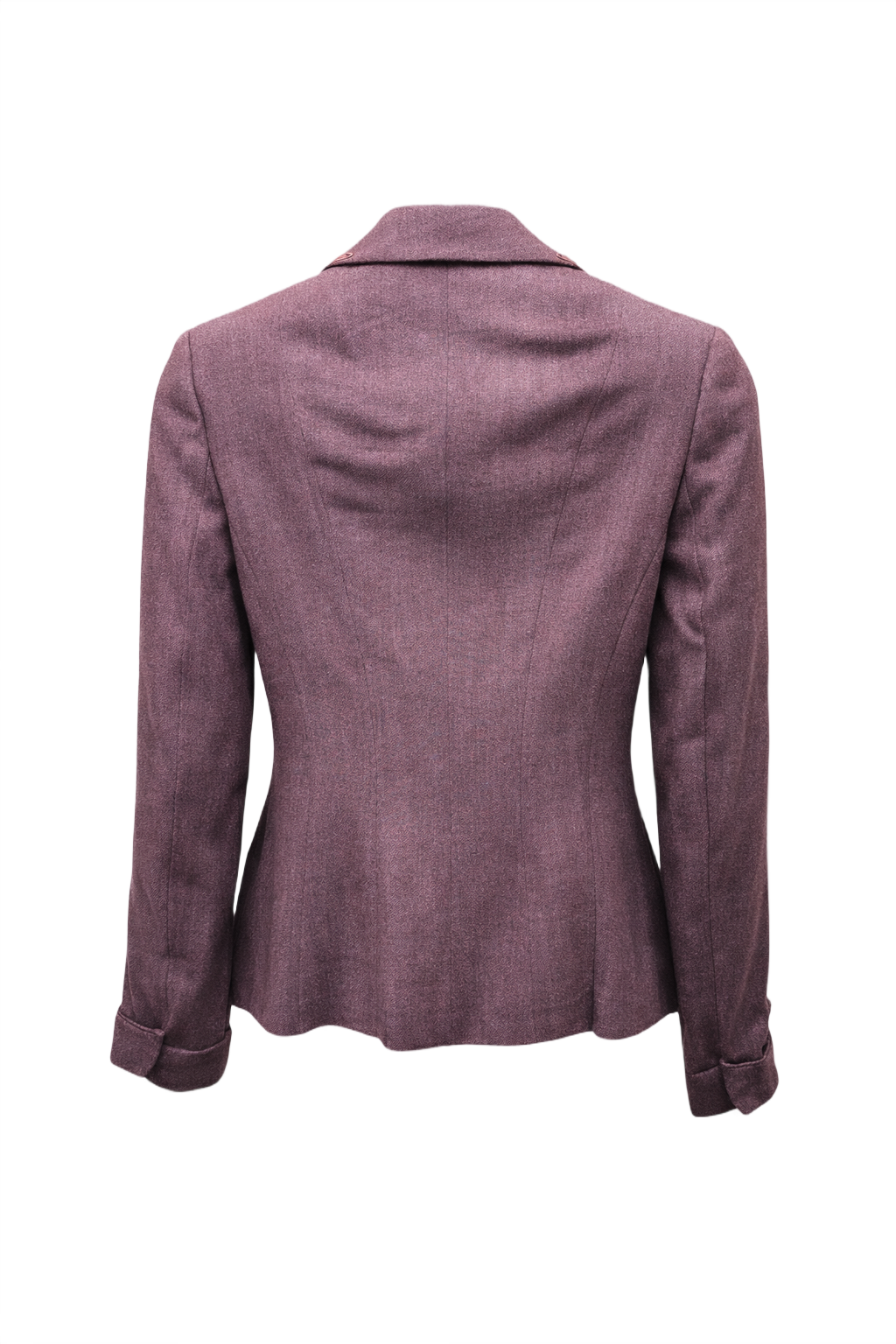 1940s Mauve Wool Jacket - Back View