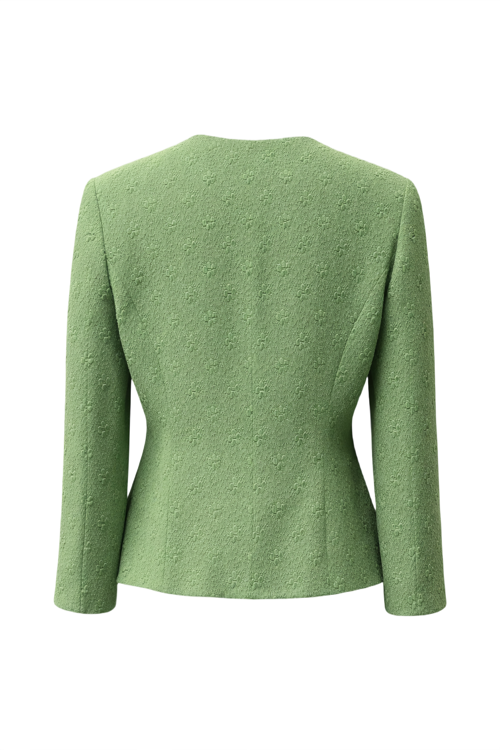1980s Green Wool Blazer - Back View