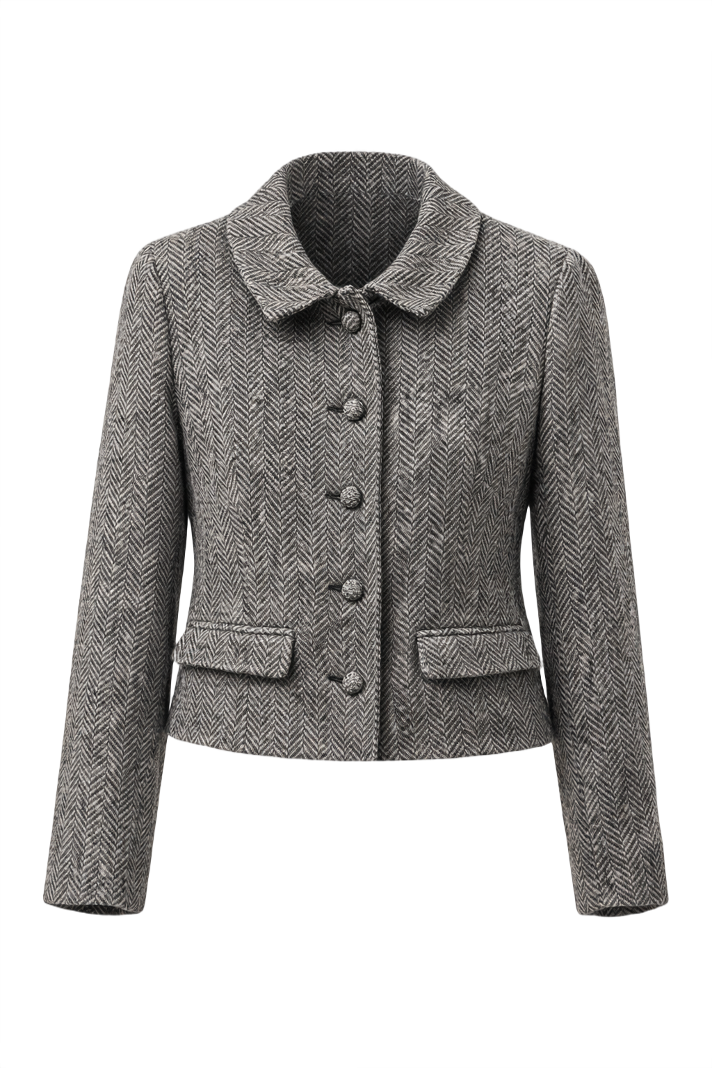 1960s Grey Wool Jacket - Front View
