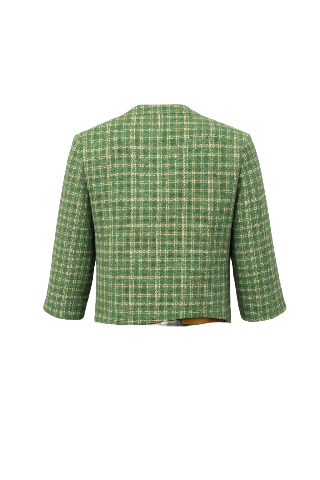 1960s Green Wool Jacket - Back View