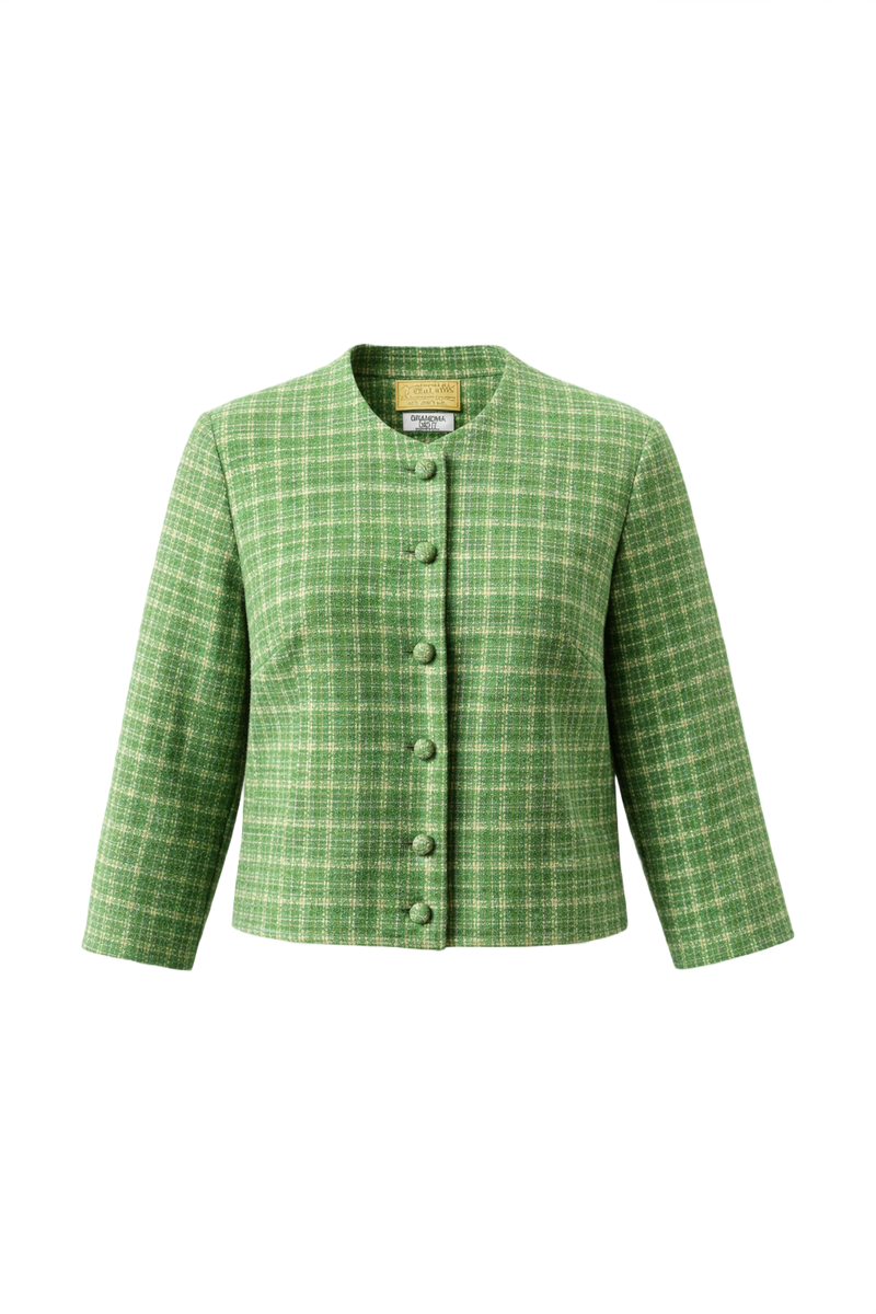 1960s Green Wool Jacket - Front View