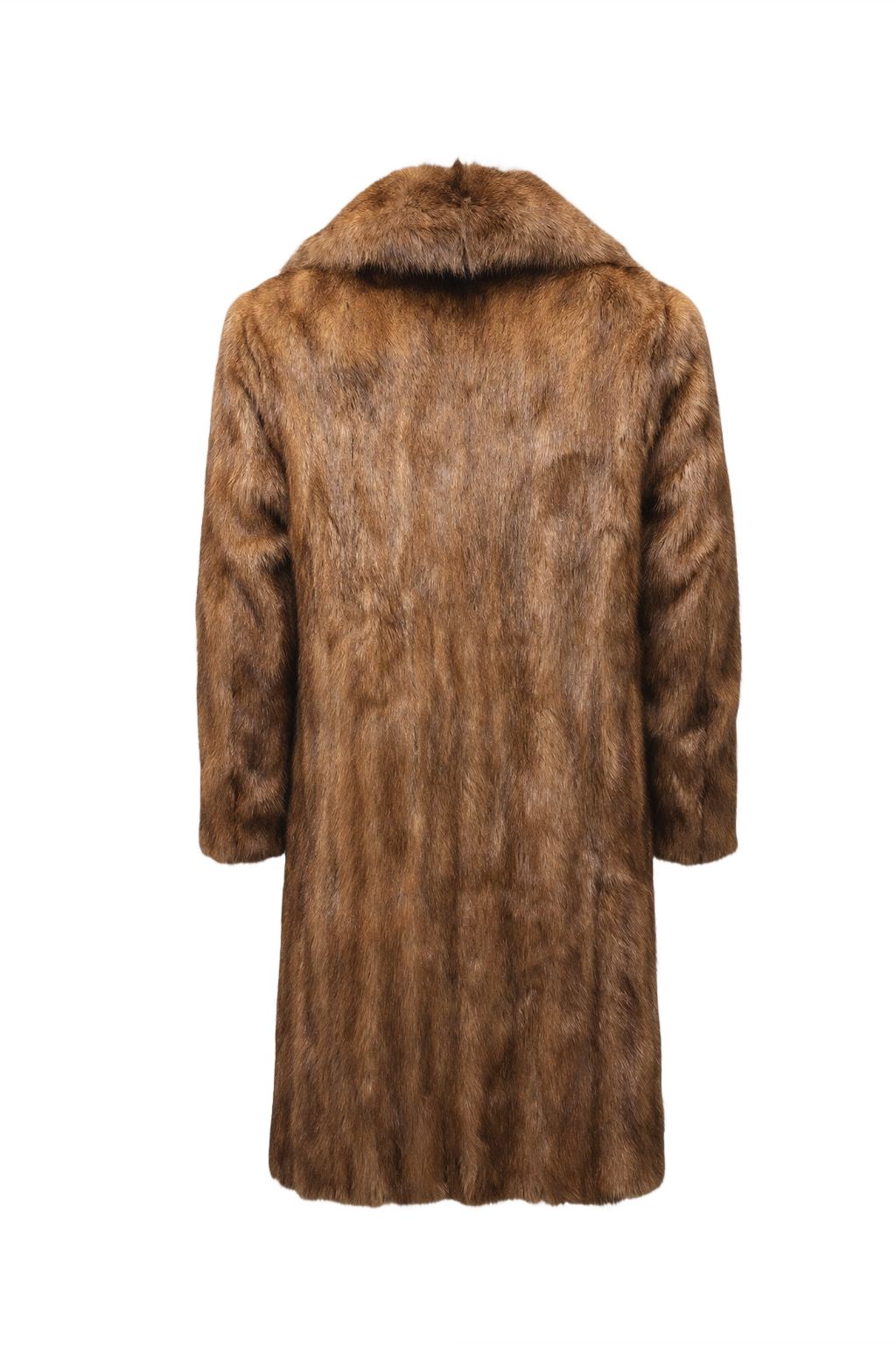 1970s Brown Fur Coat - Back View