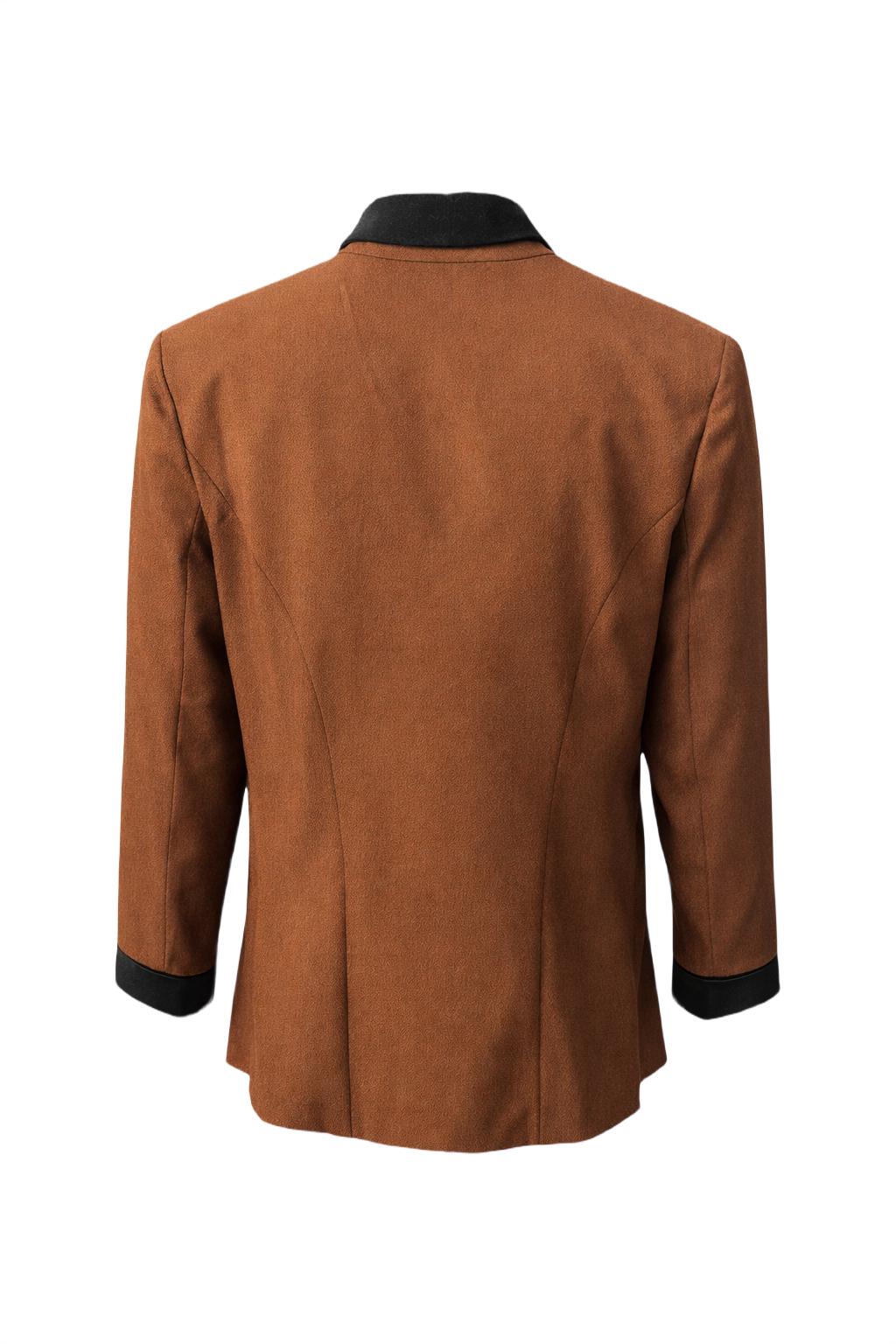 1990s Brown Wool Jacket - Back View