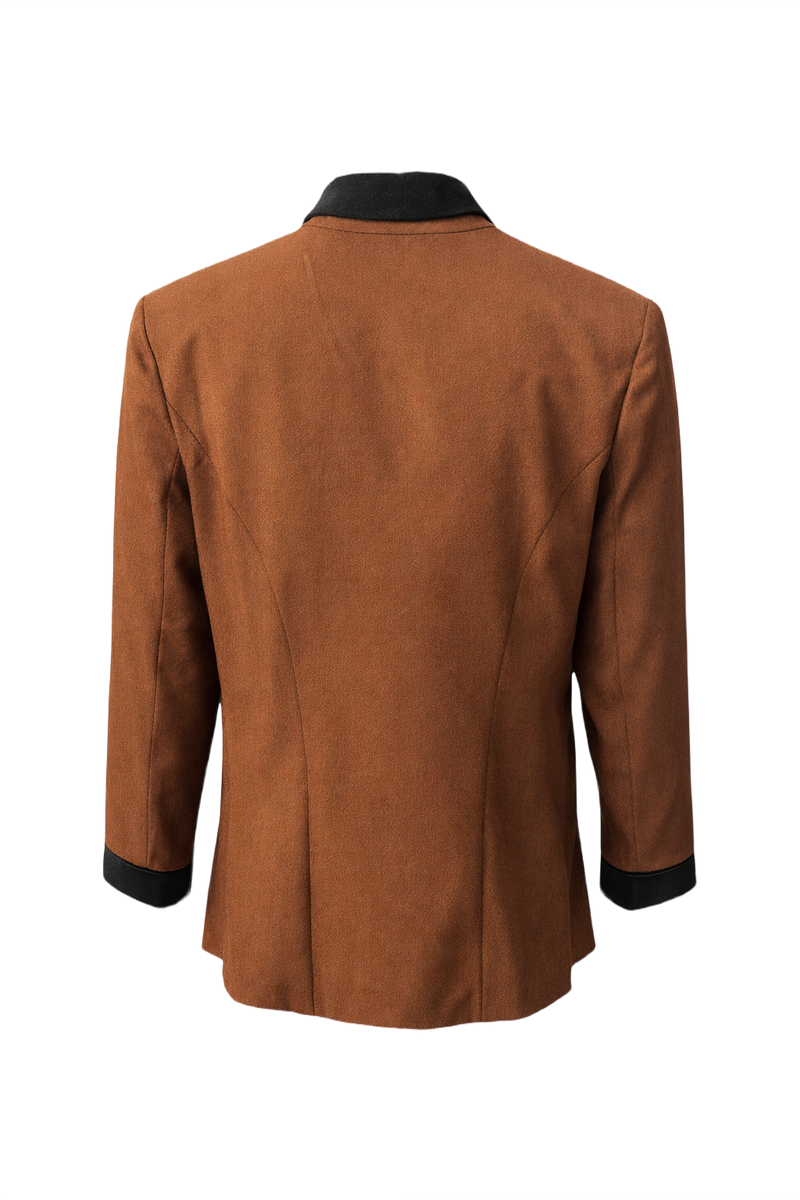 1990s Brown Wool Jacket - Back View