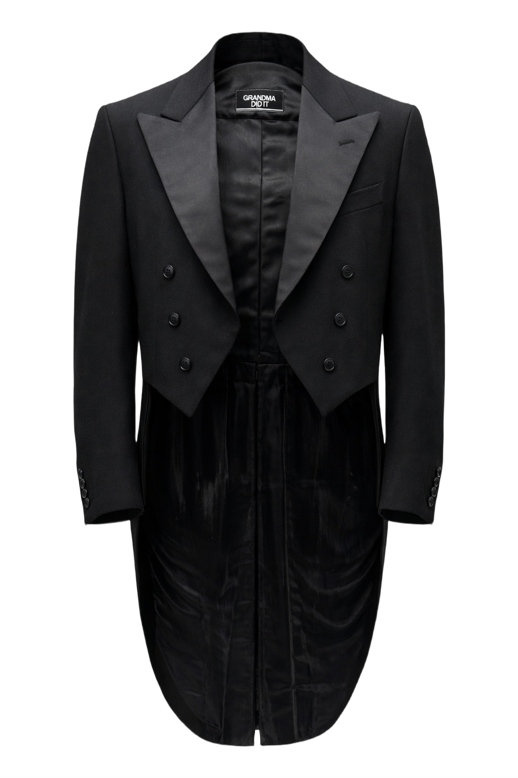 1930s Black Wool Jacket - Front View